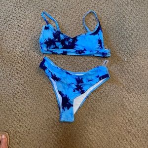 Cheeky Blue tie die bikini
